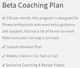 Online Fitness & Nutrition Coaching - Chris Worman - Beta Plan
