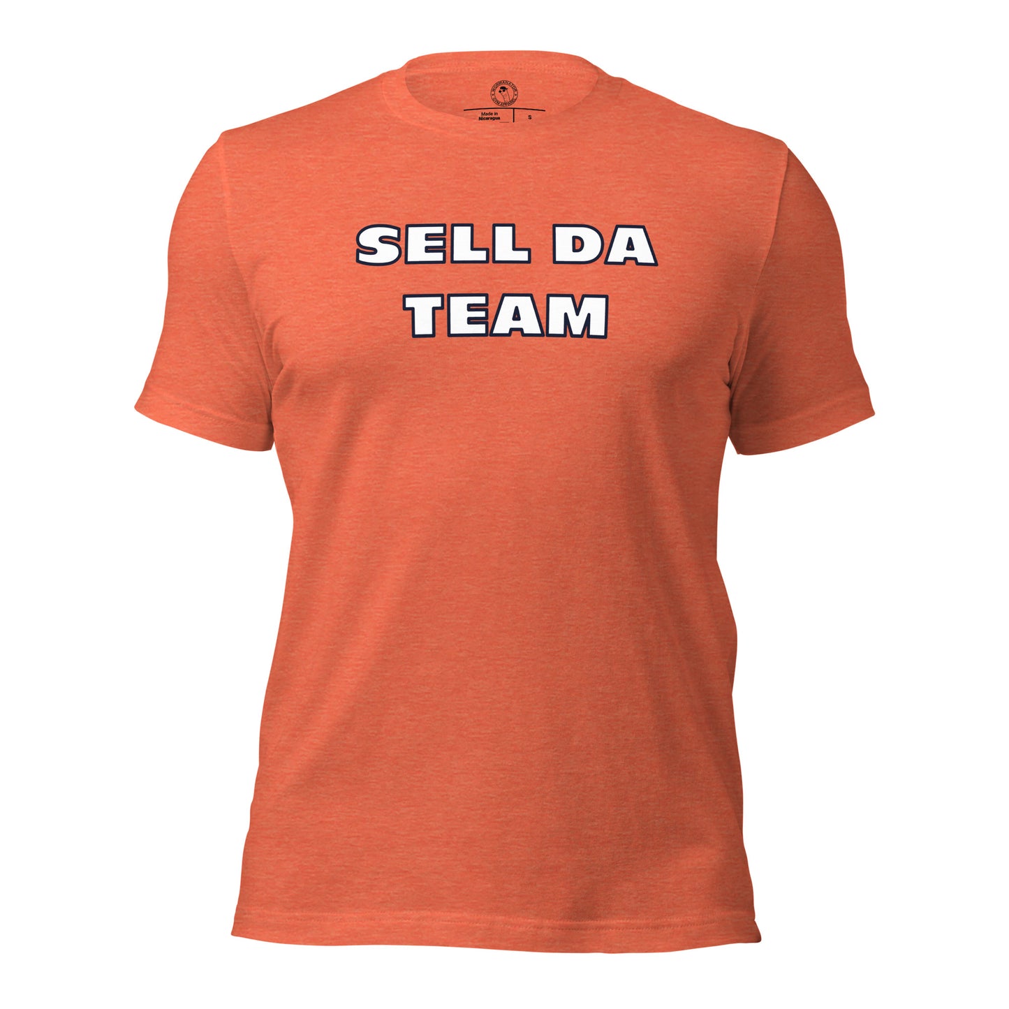 Sell da team chicago bears shirt in heather orange