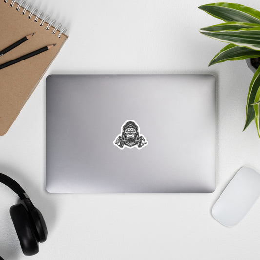 Barbell Gorilla gym sticker - small
