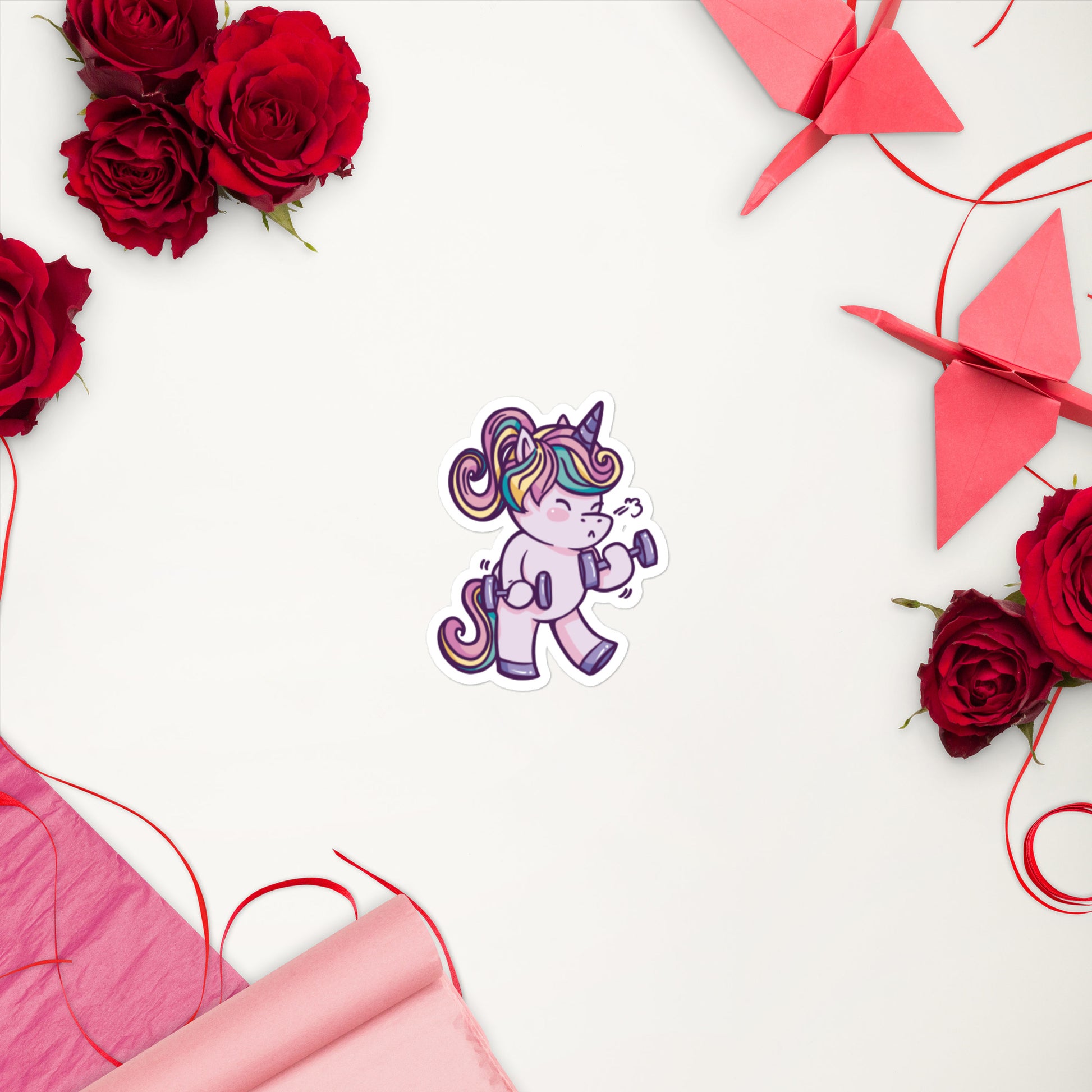 Unicorn gym sticker - medium