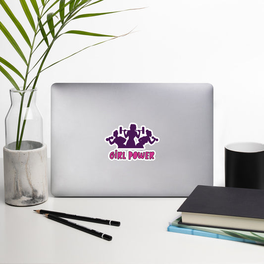 Girl power gym sticker - large