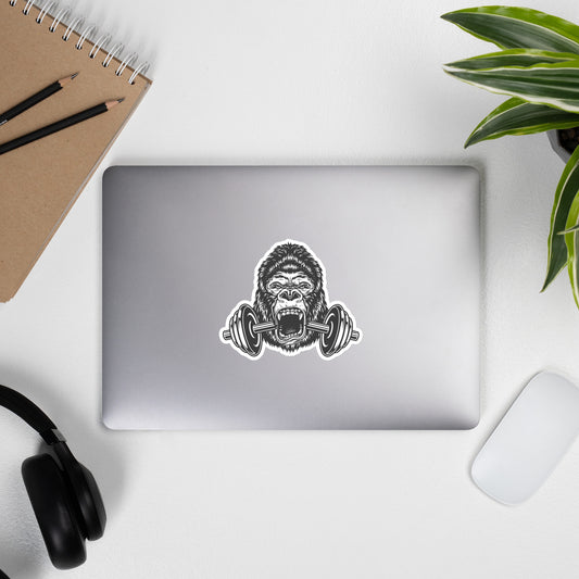 Barbell Gorilla gym sticker - large