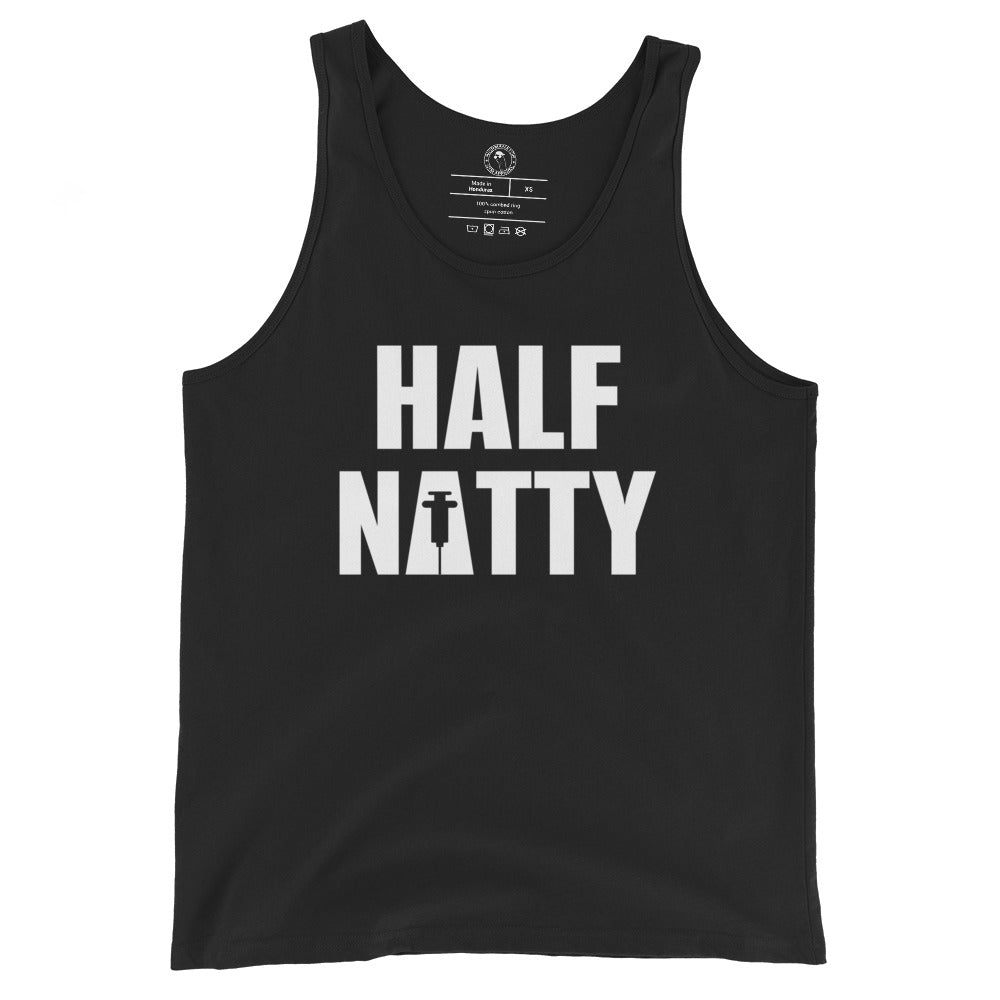 Men's Half Natty Tank Top in Black