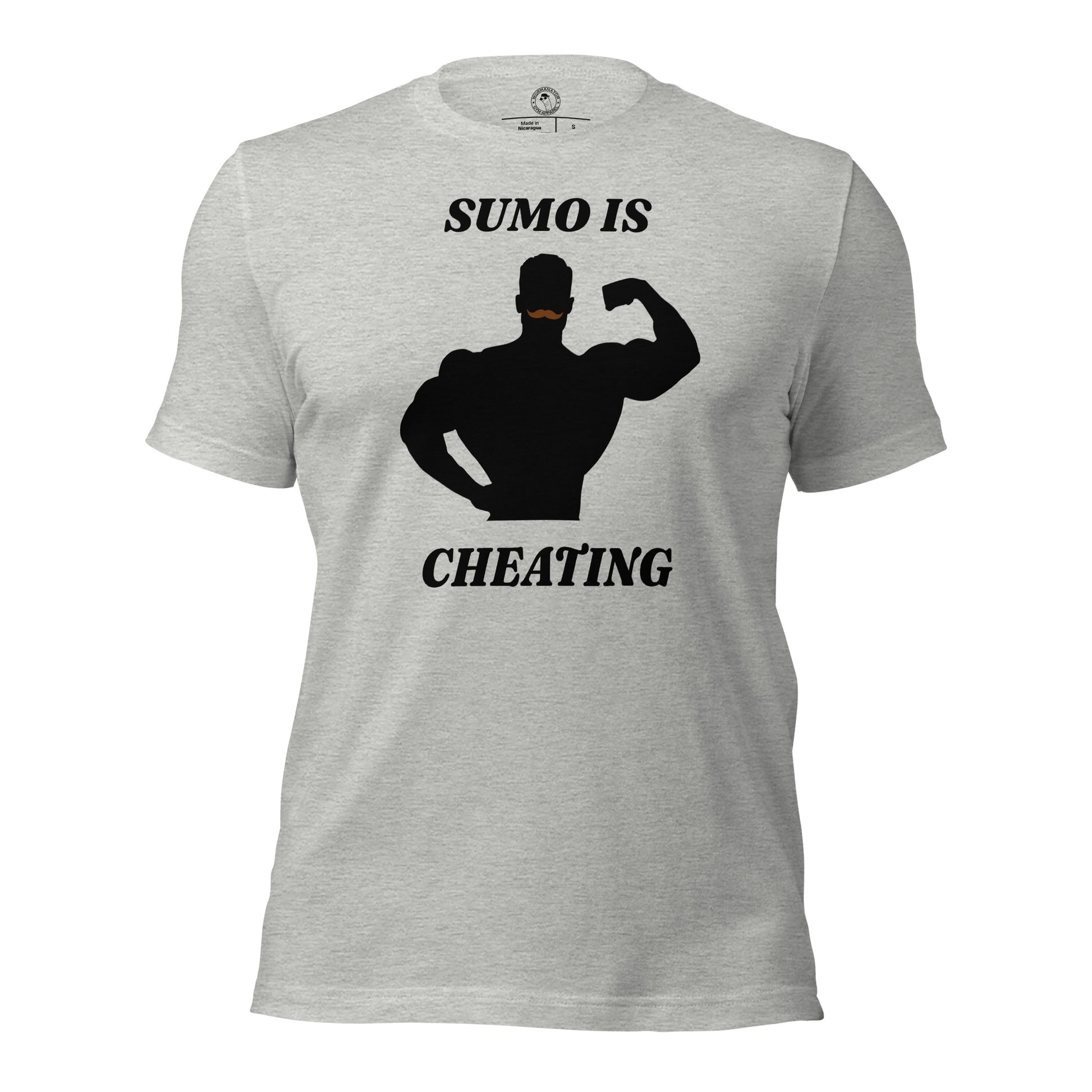 CBum Sumo is Cheating Shirt in Athletic Heather