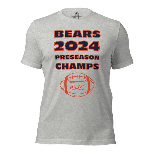 Chicago Bears 2024 Preseason Champions Shirt in Athletic Heather