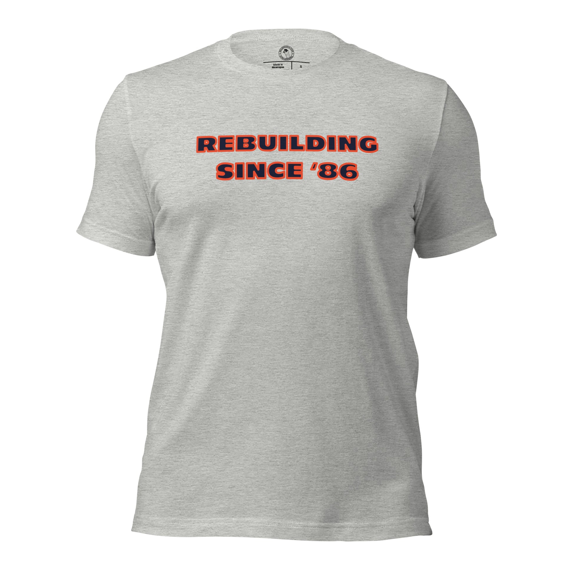 Chicago Bears Rebuilding Since 1986 Shirt in Athletic Heather