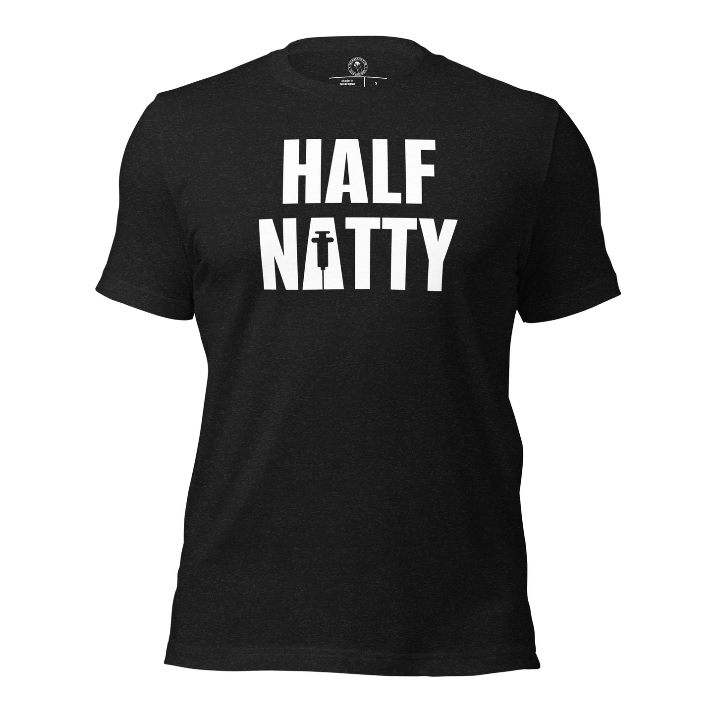 Half Natty T-Shirt in Black Heather