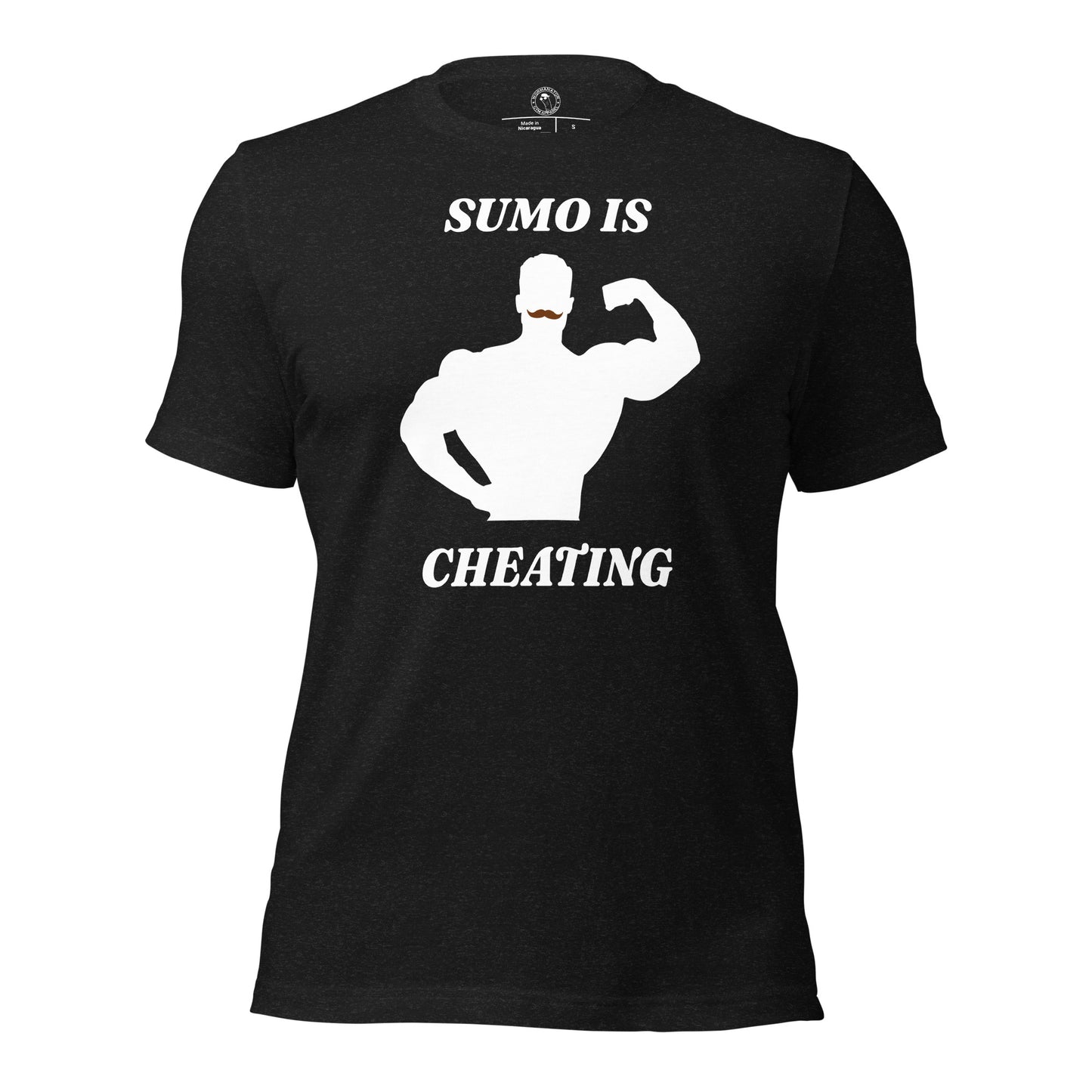 CBum Sumo is Cheating Shirt in Black Heather