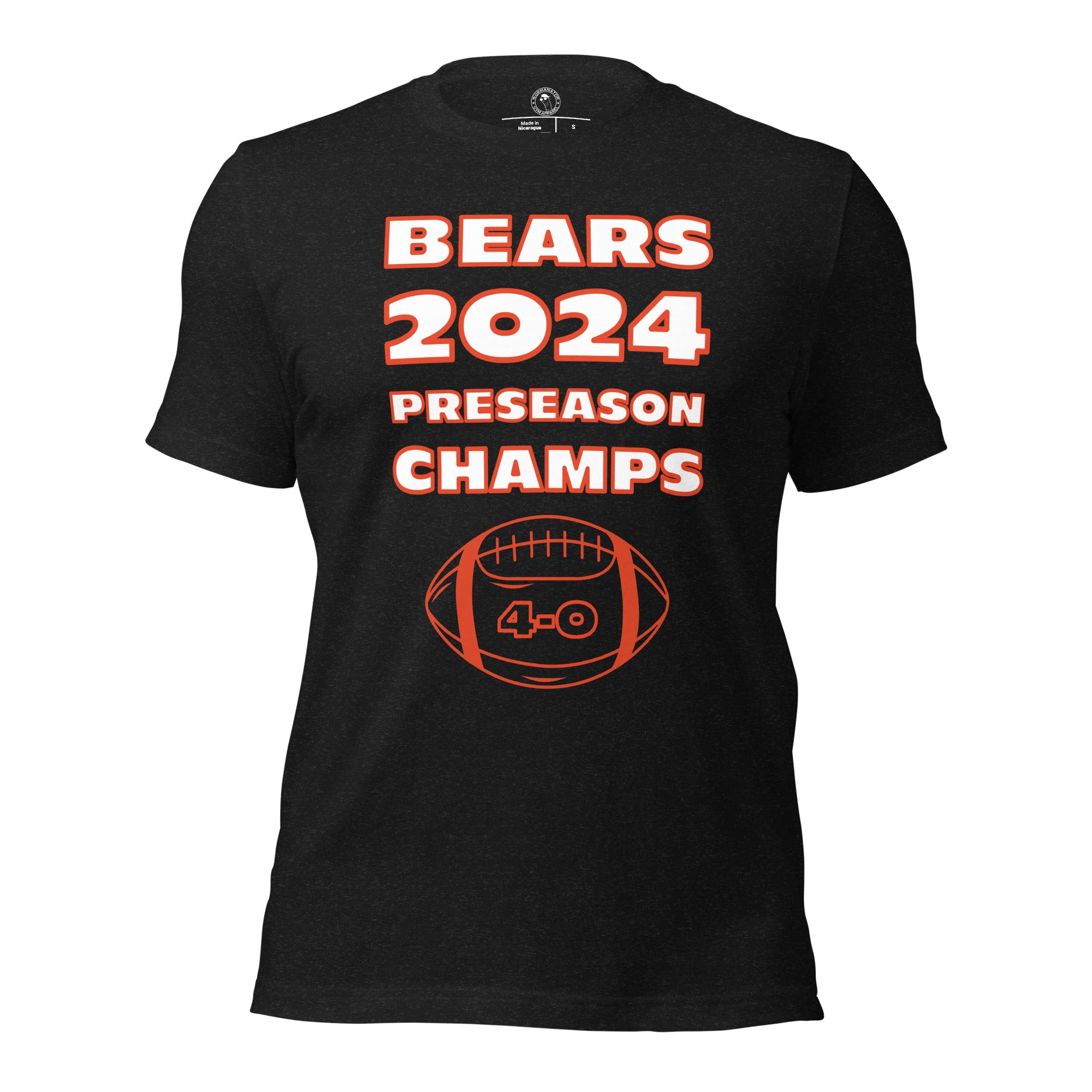 Chicago Bears 2024 Preseason Champs Shirt Heather Midnight Navy XL