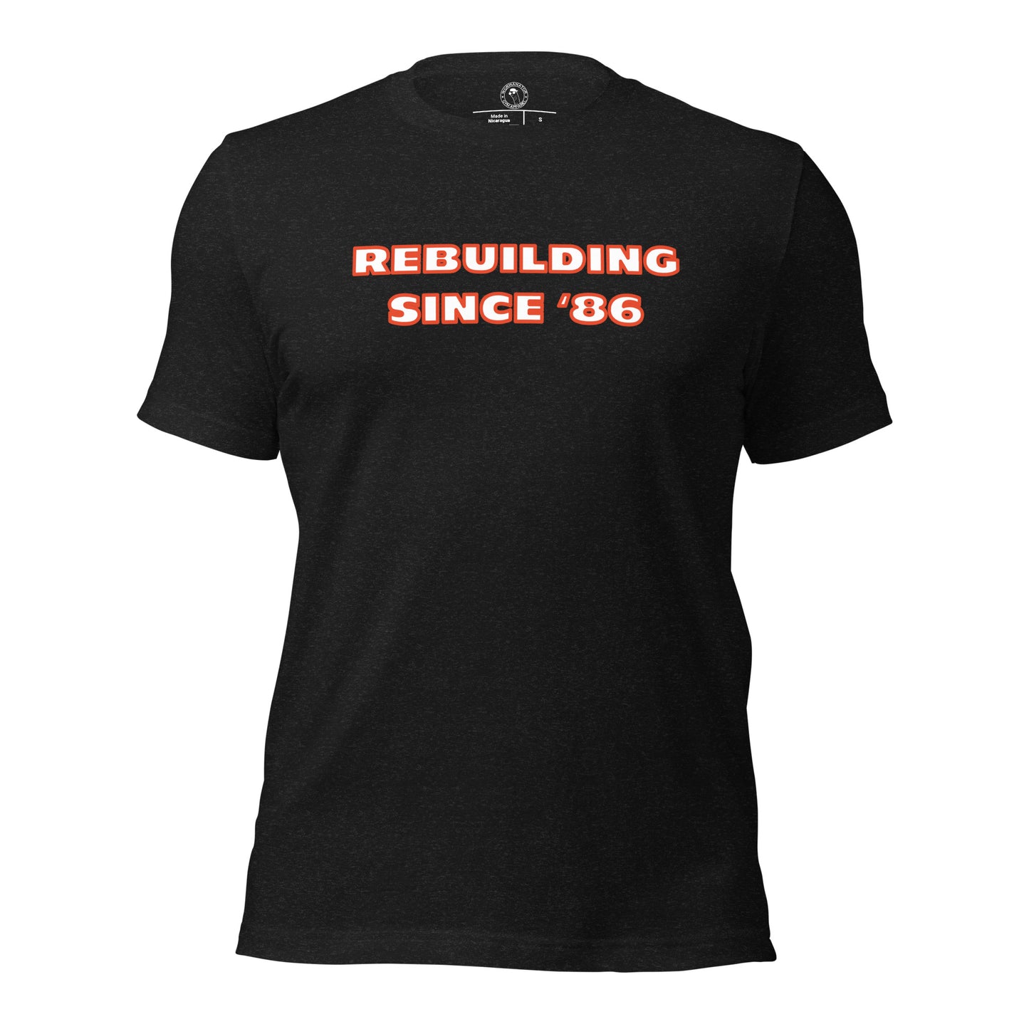 Chicago Bears Rebuilding Since 1986 Shirt in Black Heather