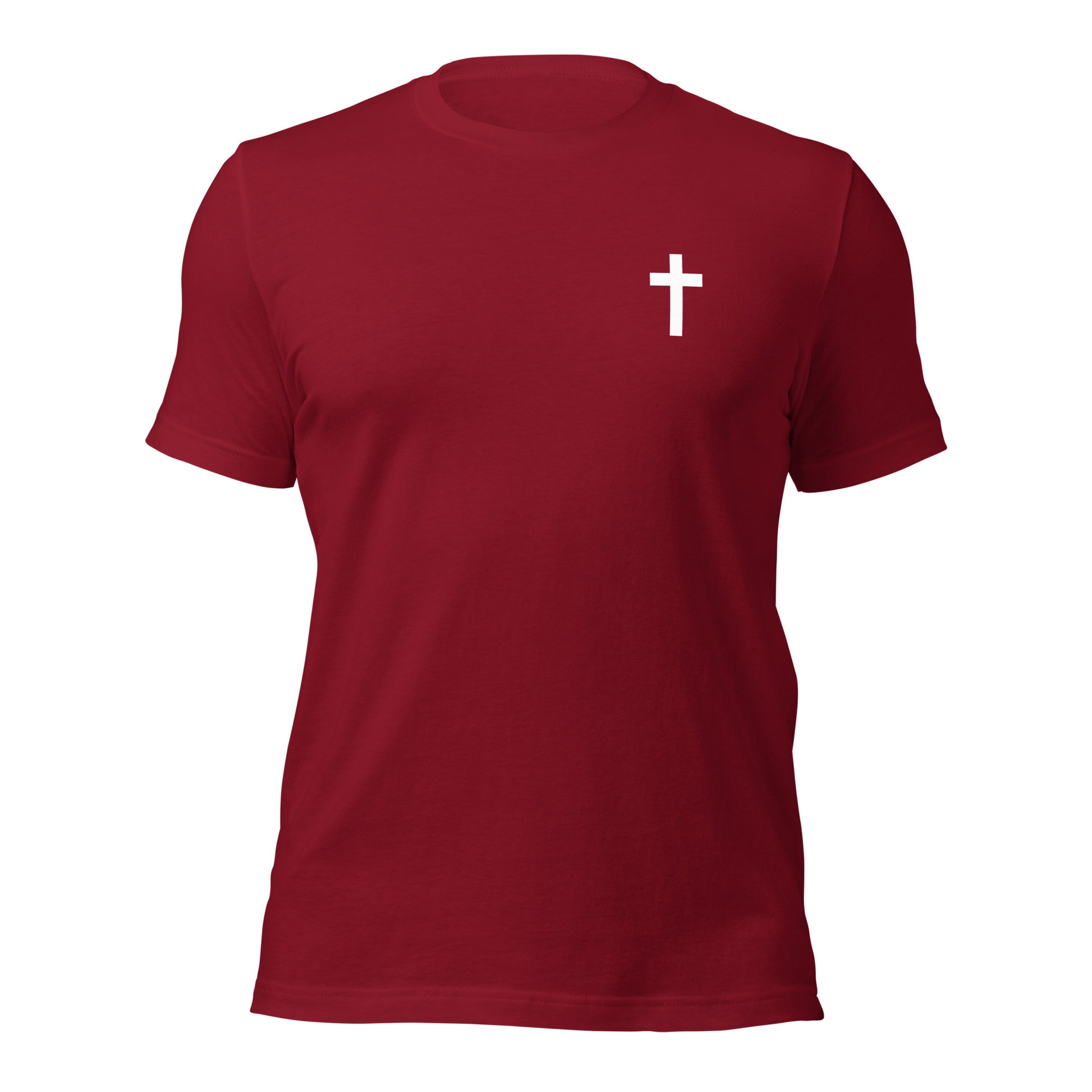 John 3:16 Christian T-Shirt in Cardinal