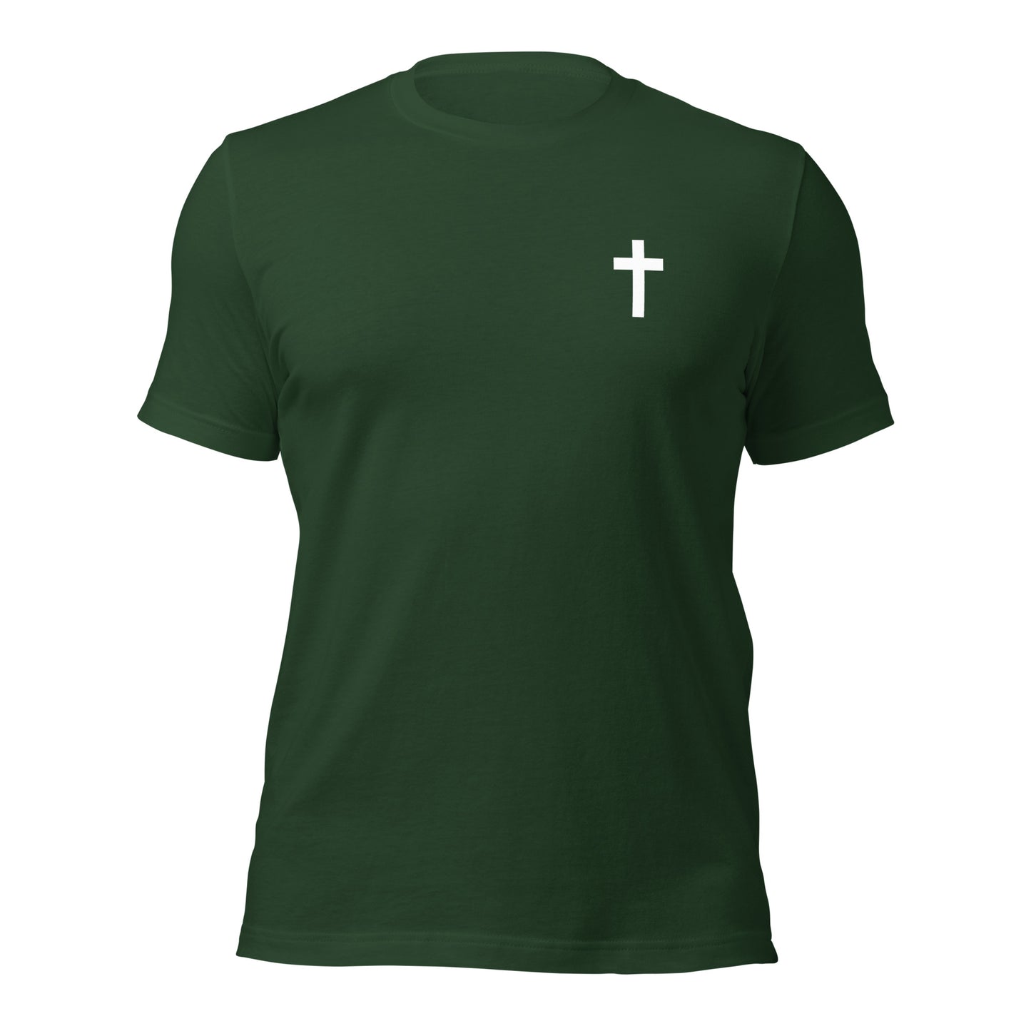 John 3:16 Christian T-Shirt in Forest Green