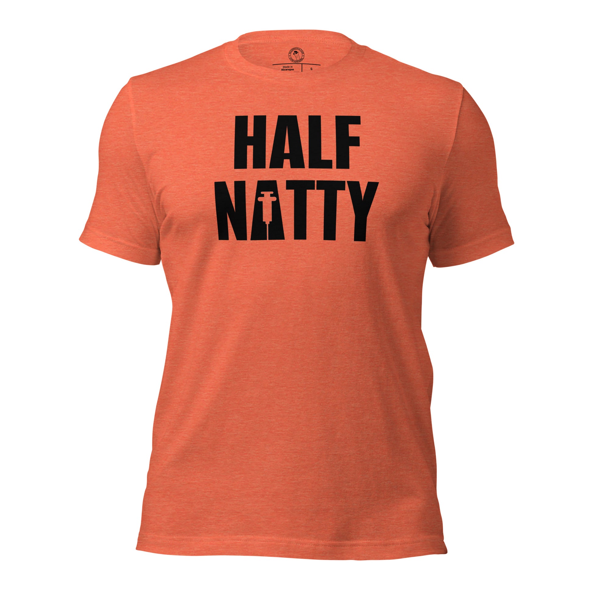 Half Natty T-Shirt in Heather Orange
