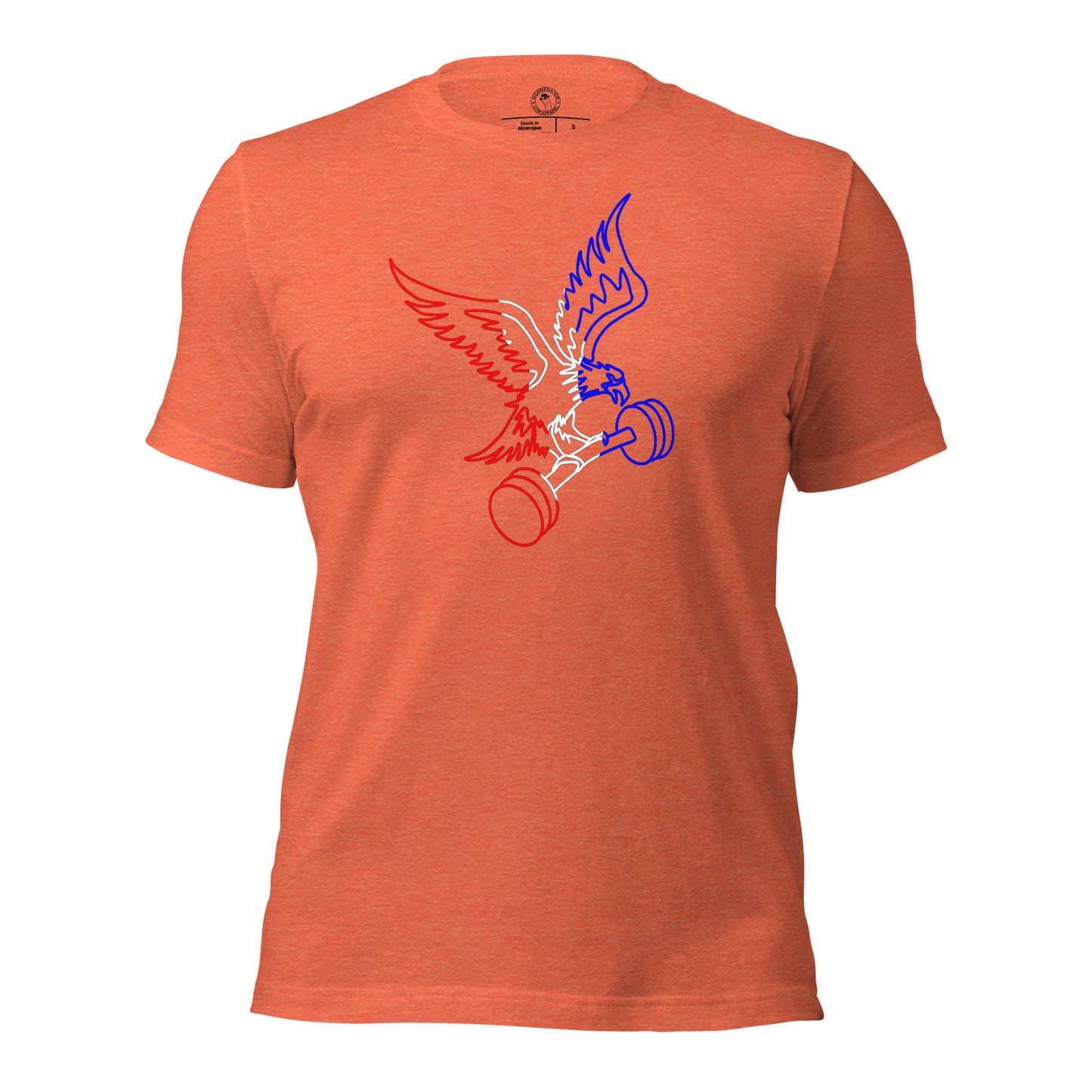 Barbell Eagle Shirt RWB in Heather Orange