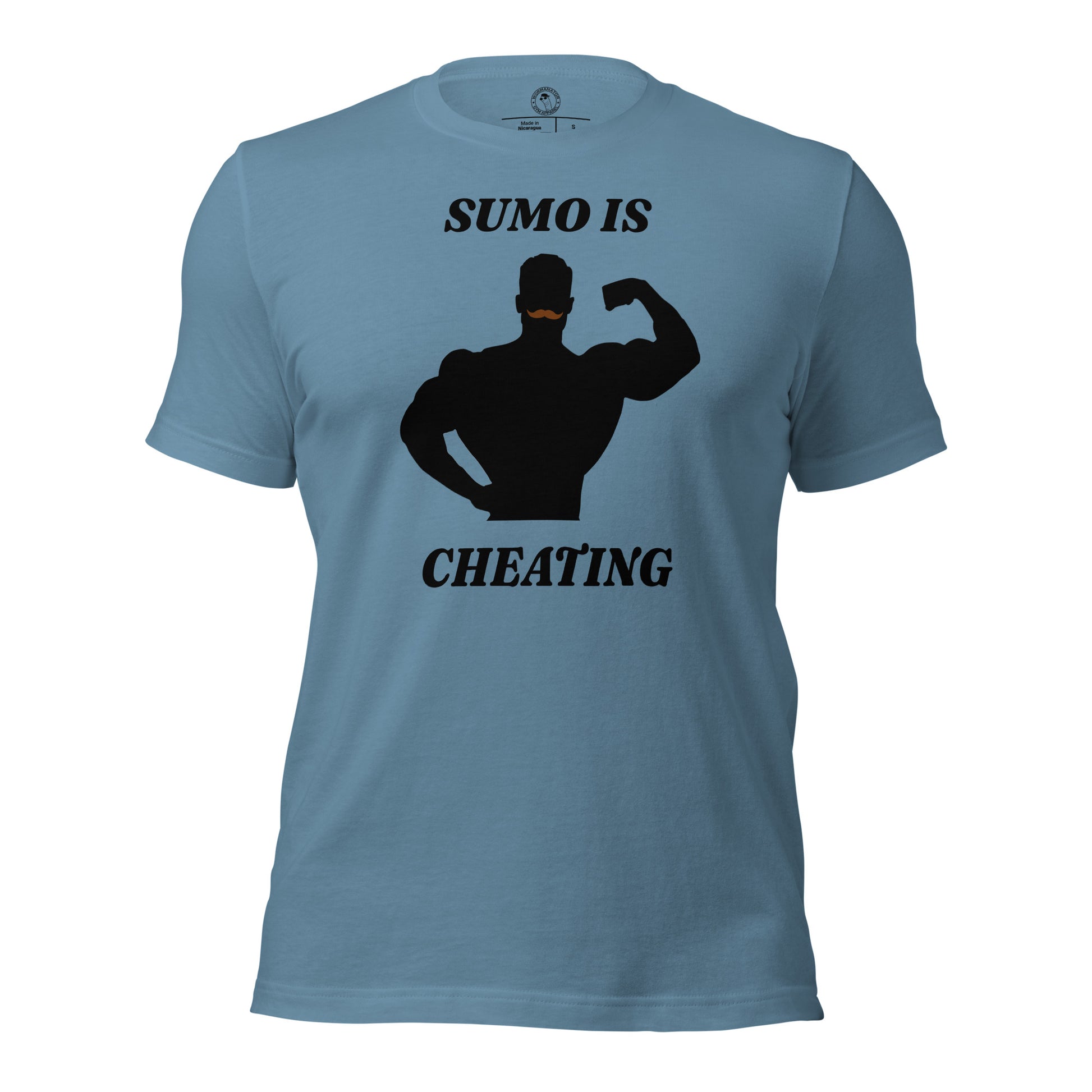 CBum Sumo is Cheating Shirt in Steel Blue