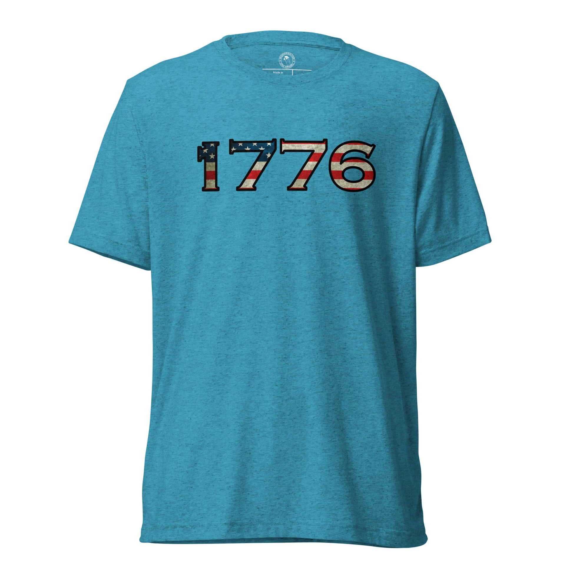 1776 T-Shirt in Aqua Triblend