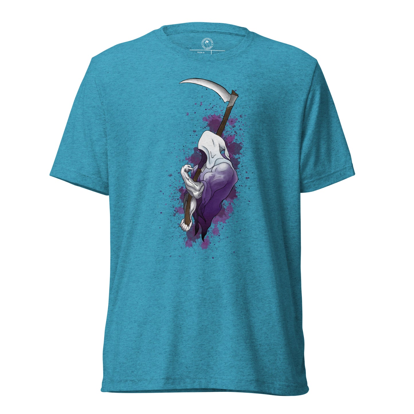 Grip Reaper Shirt in Aqua Triblend