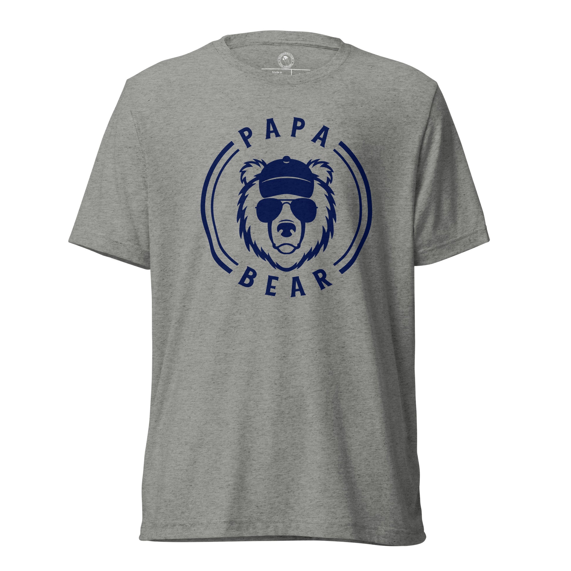 Papa Bear T-Shirt in Athletic Grey Triblend