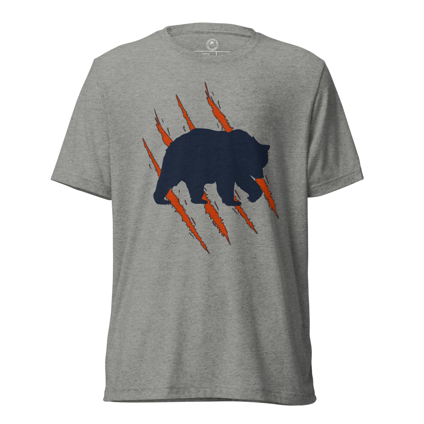 Chicago Bears Claw Shirt in Athletic Grey Triblend