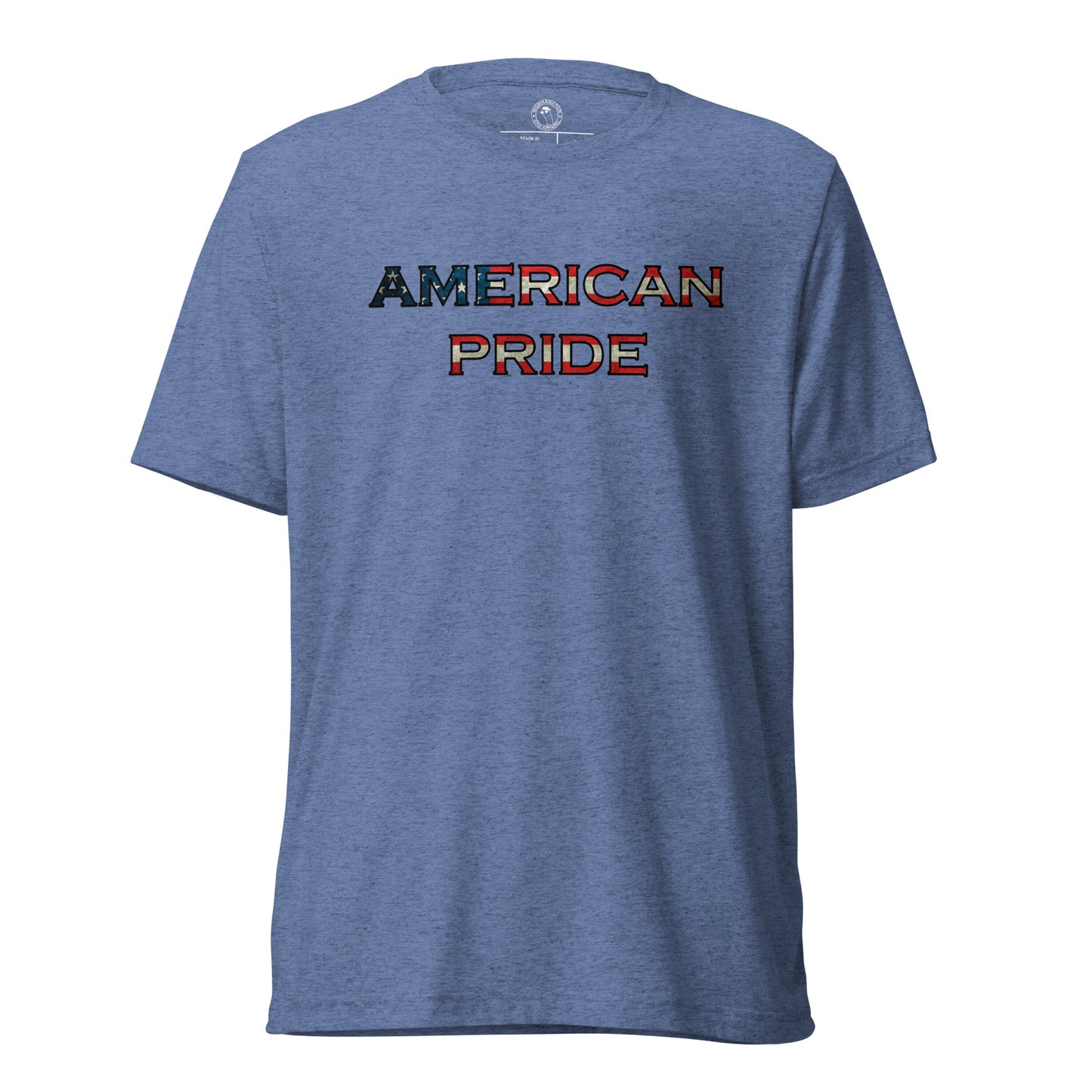 American Pride T-Shirt in Blue Triblend