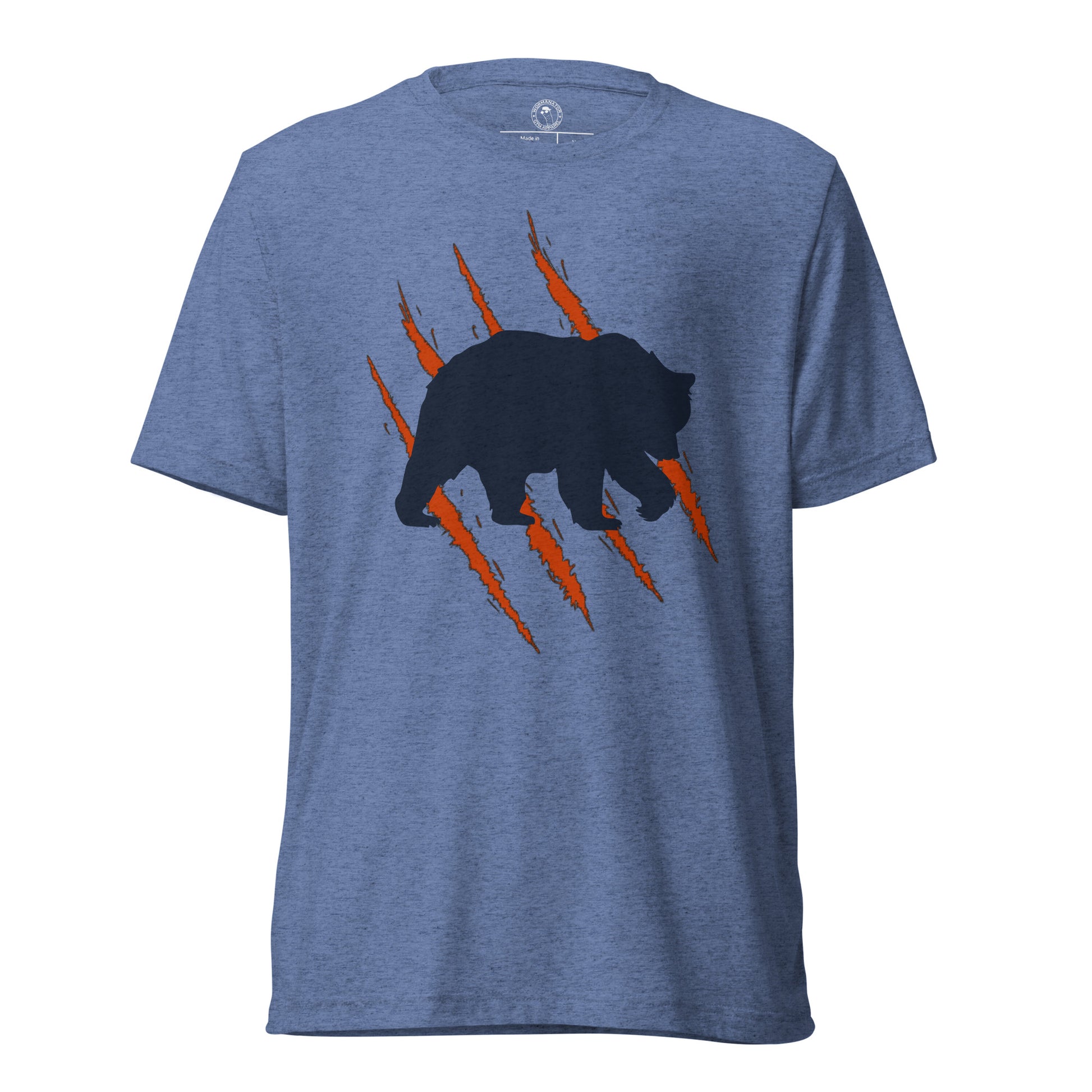 Chicago Bears Claw Shirt in Blue Triblend