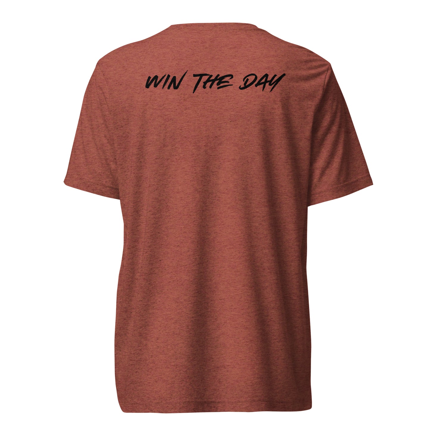 Win the Day T-Shirt in Clay Triblend - Back