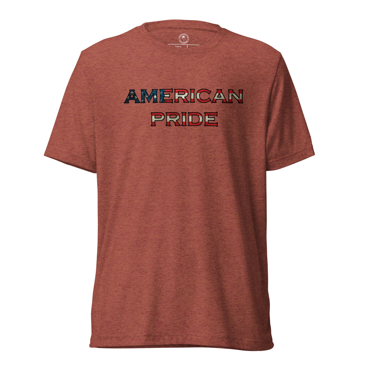 American Pride T-Shirt in Clay Triblend
