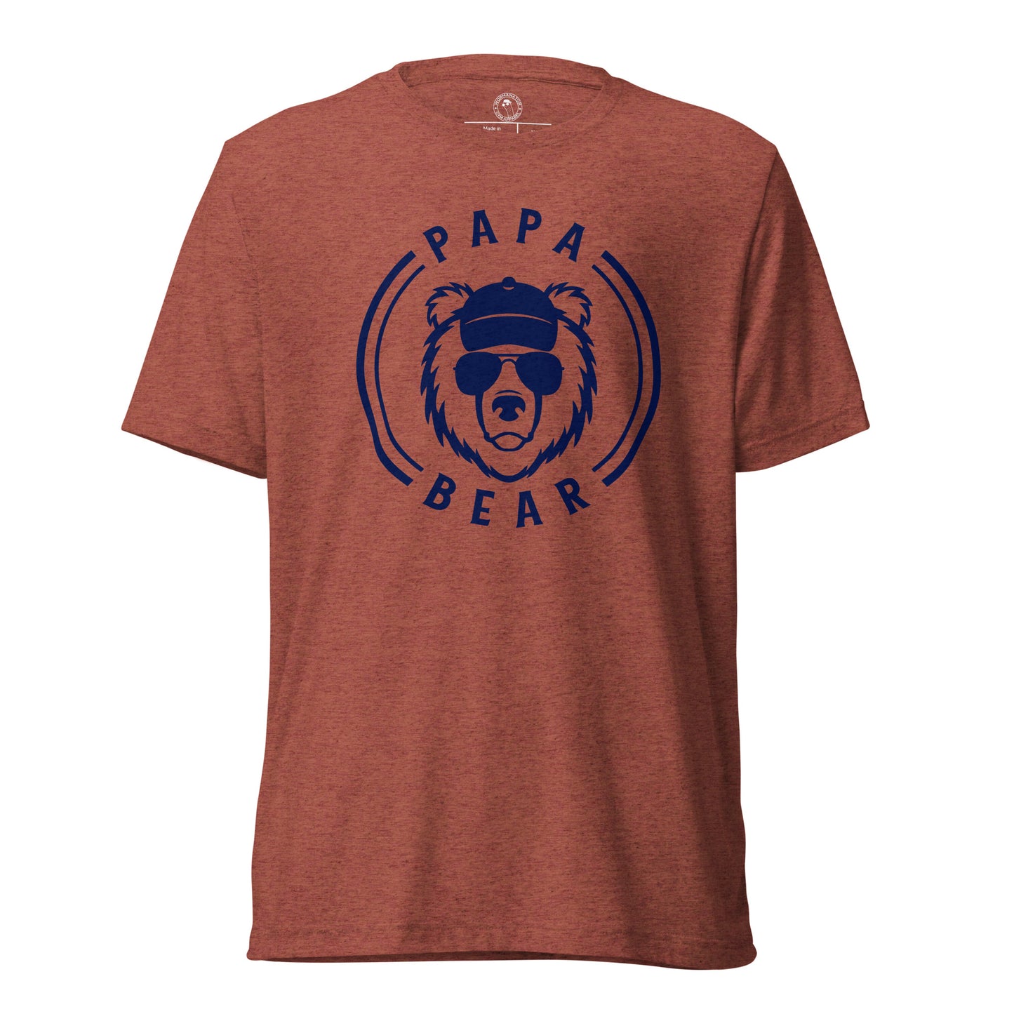 Papa Bear T-Shirt in Clay Triblend