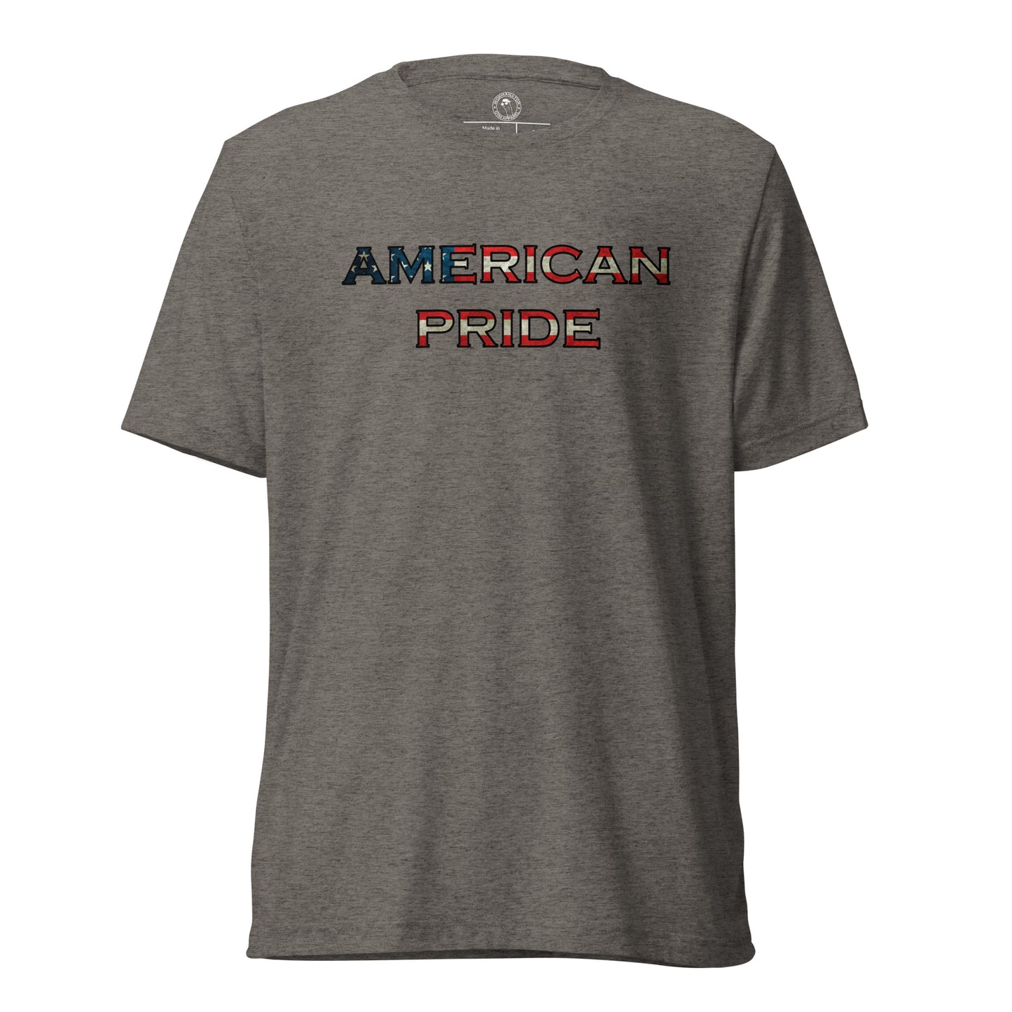 American Pride T-Shirt in Grey Triblend