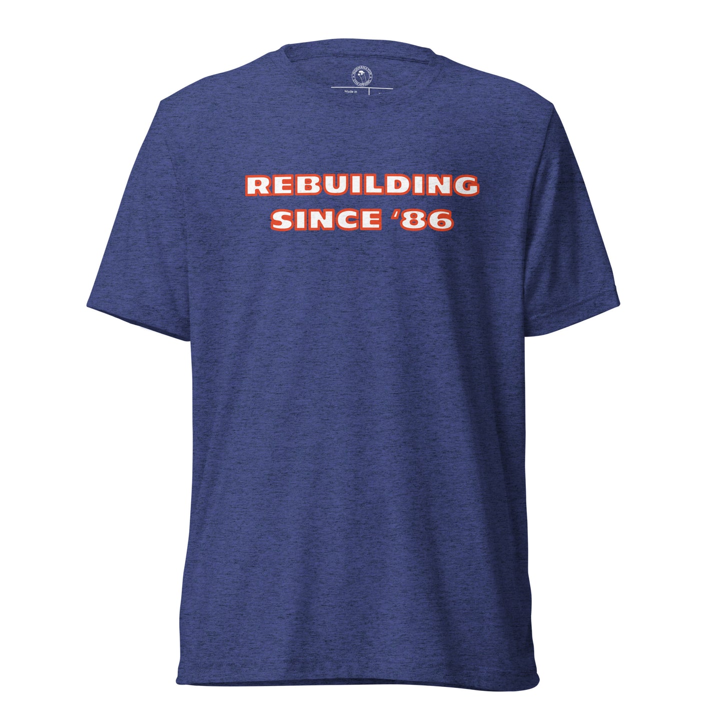 Chicago Bears Rebuilding Since 1986 Shirt in Navy Triblend