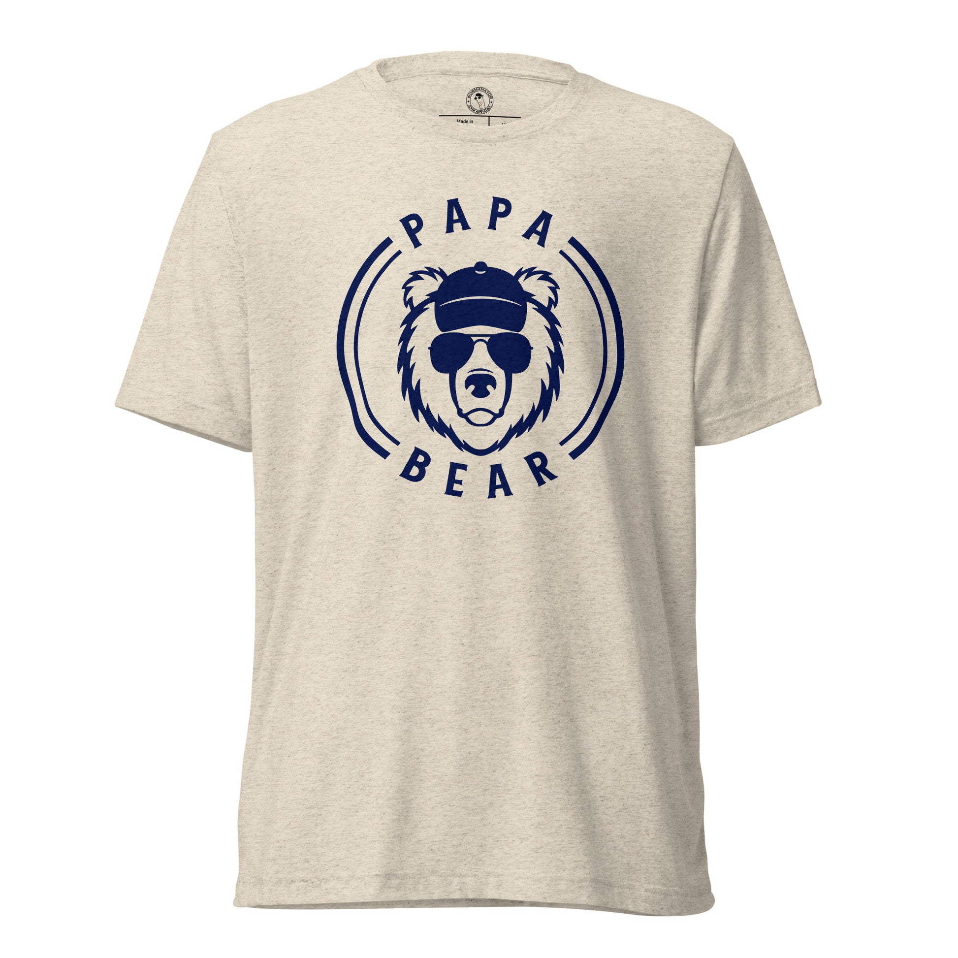 Papa Bear T-Shirt in Oatmeal Triblend