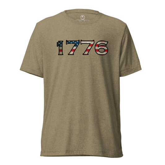 1776 T-Shirt in Olive Triblend