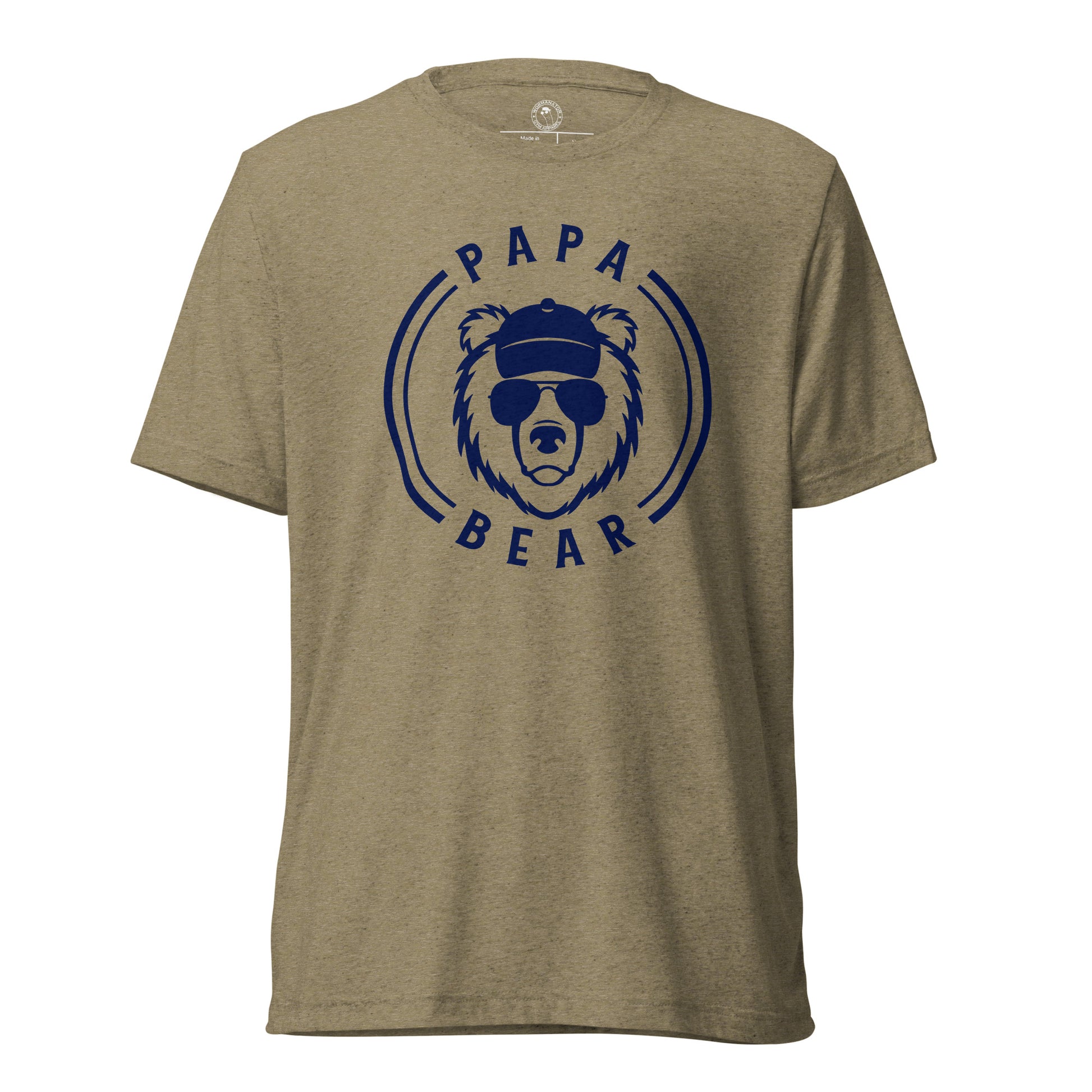 Papa Bear T-Shirt in Olive Triblend