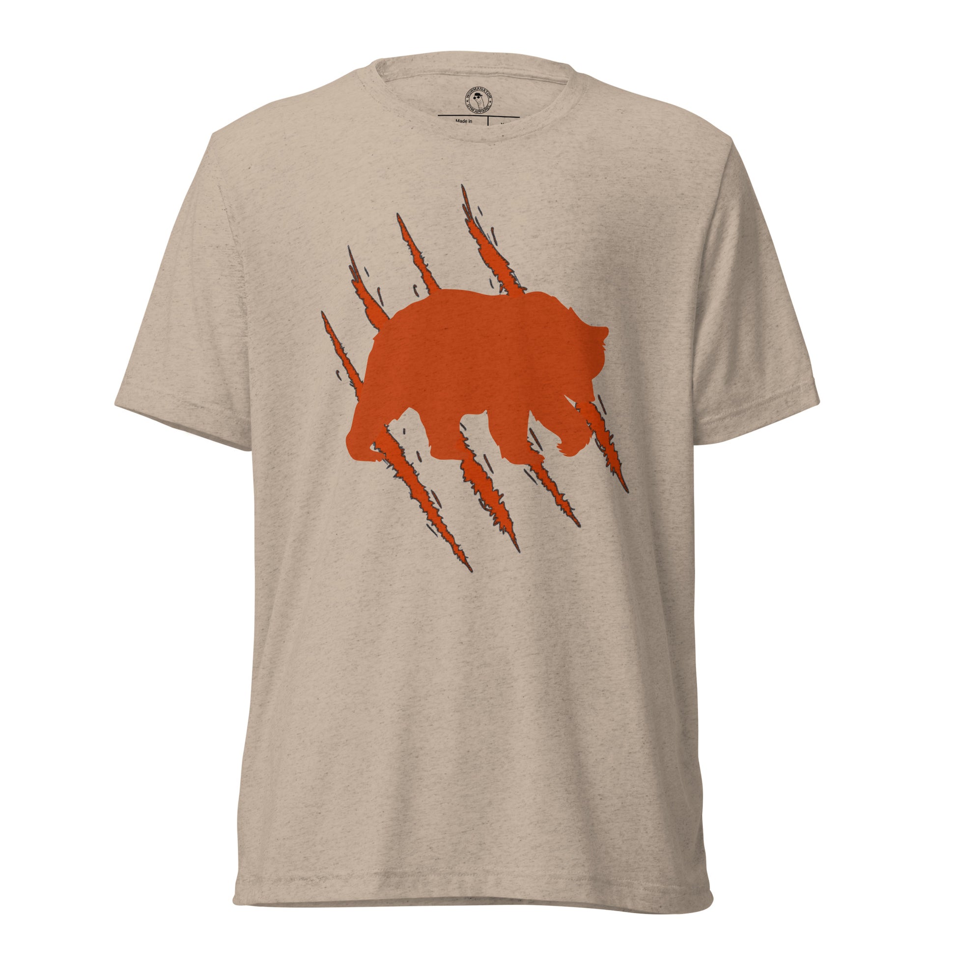 Chicago Bears Claw Shirt in Tan Triblend