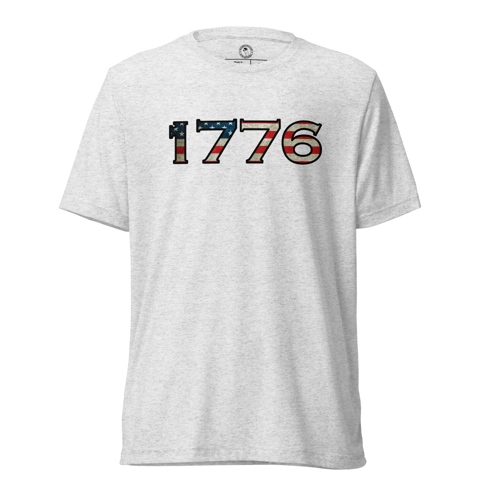 1776 T-Shirt in White Fleck Triblend