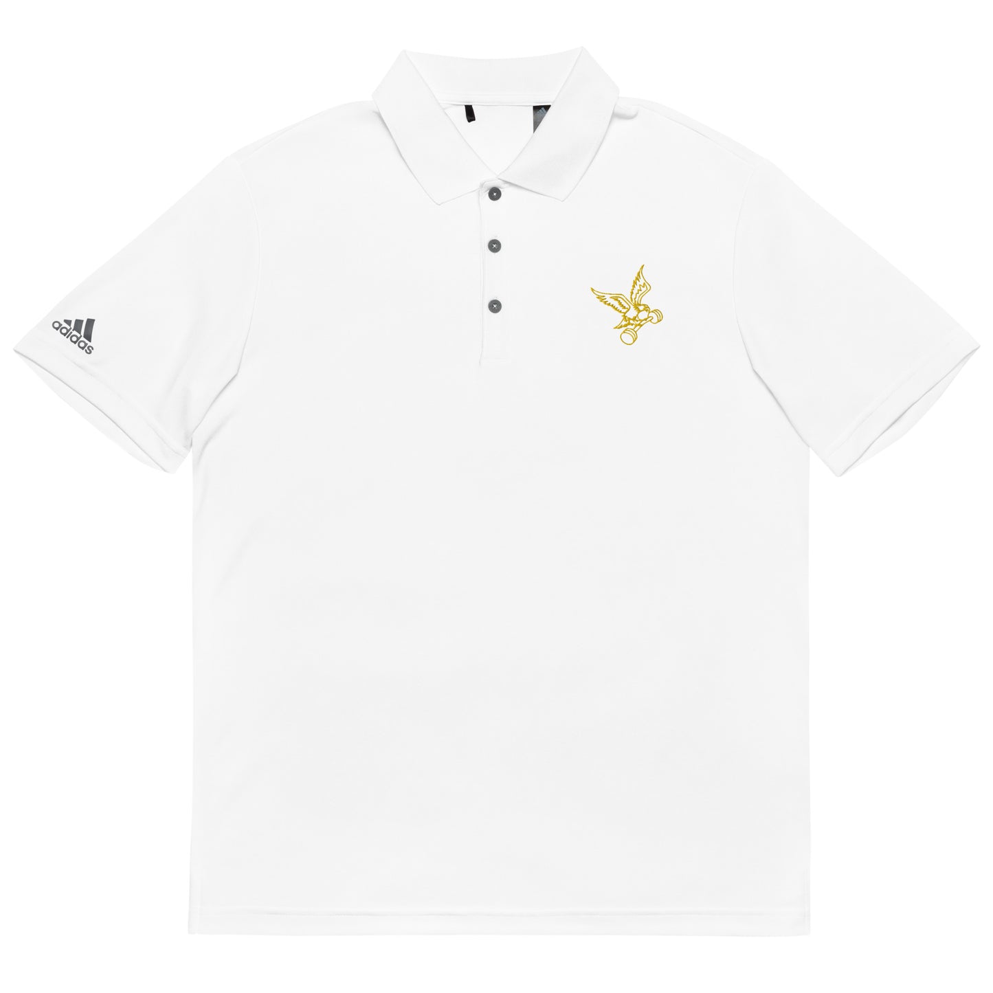 adidas Barbell Eagle Polo in White