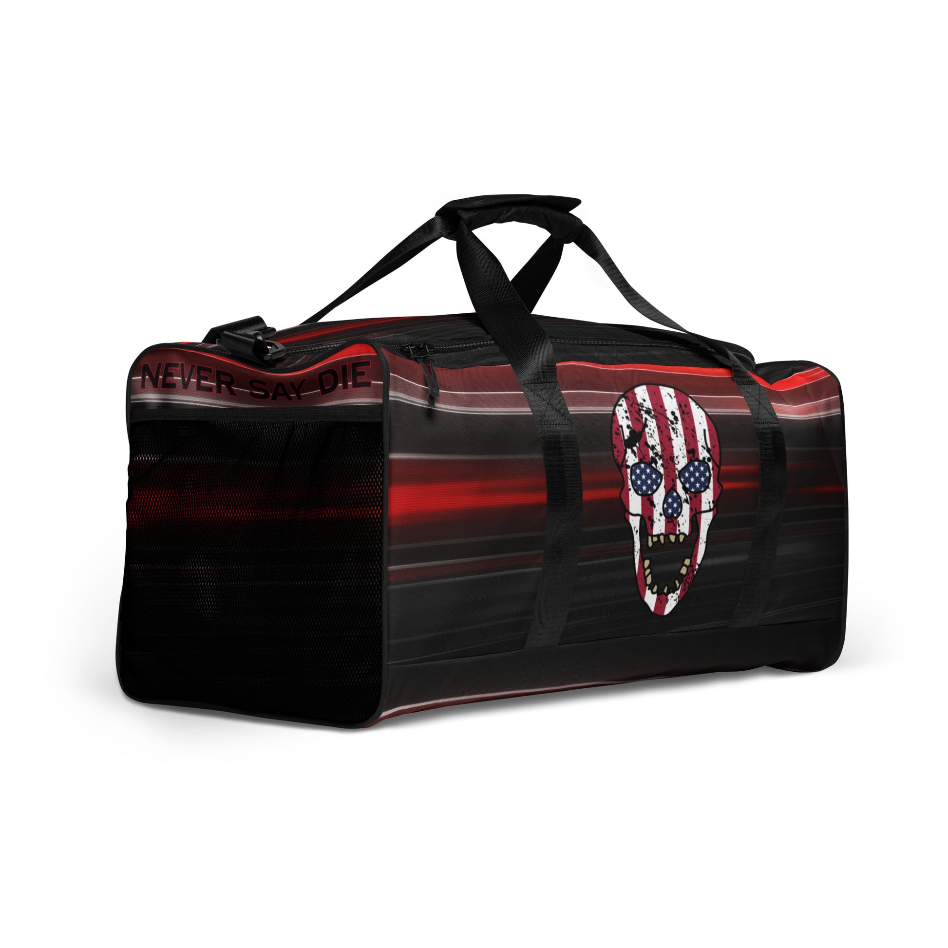 Never Say Die Gym Bag - Front Right