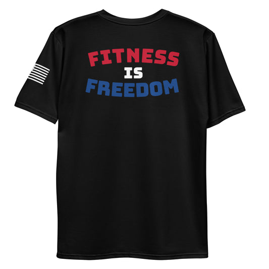 Men's Fitness is Freedom Shirt Back