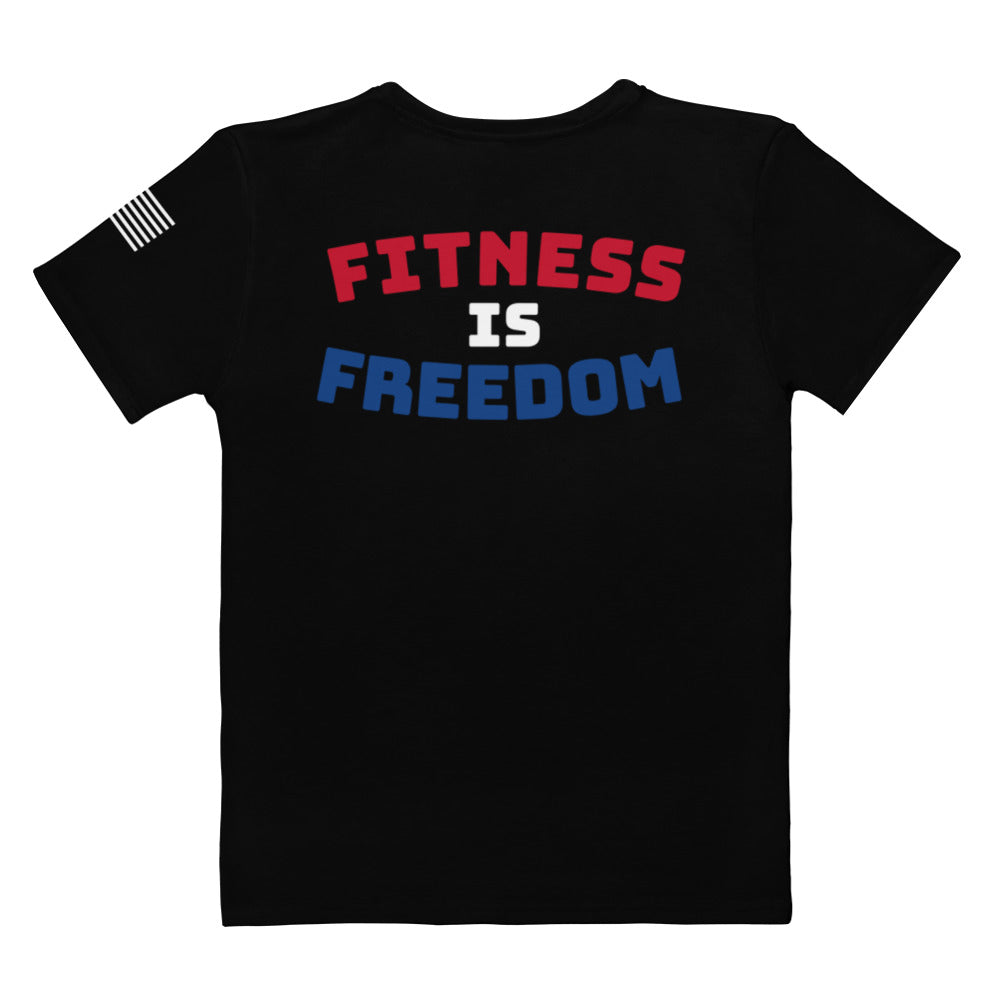 Women's Fitness is Freedom Shirt Back