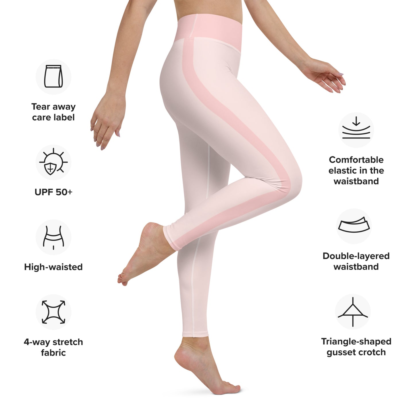 High Waistband Yoga Leggings with Pocket Feature List