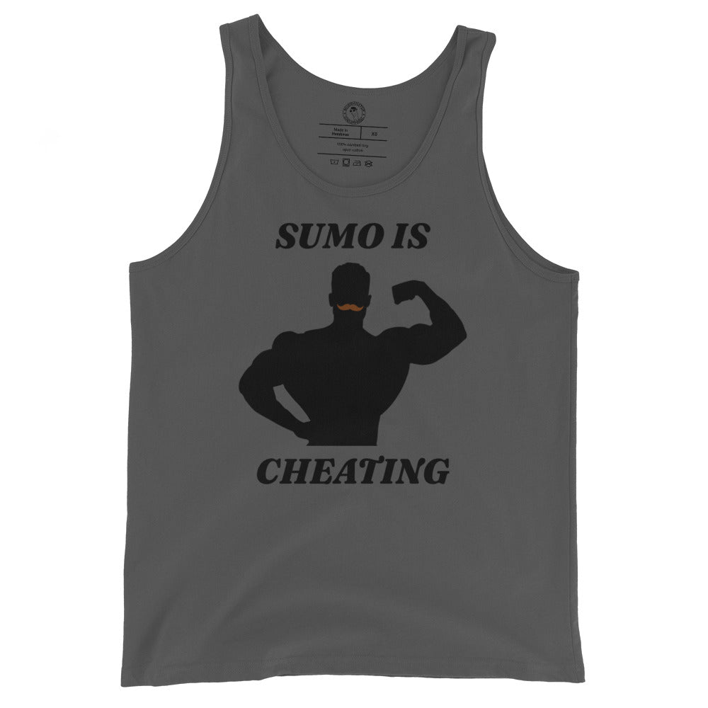 CBum Sumo is Cheating Tank Top in Asphalt