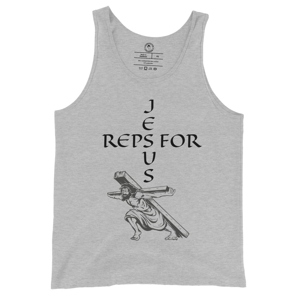 Reps for Jesus Tank Top in Athletic Heather