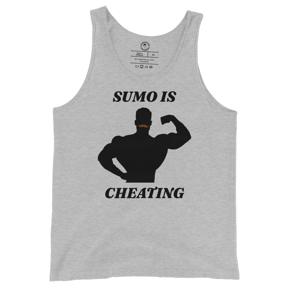 CBum Sumo is Cheating Tank Top in Athletic Heather