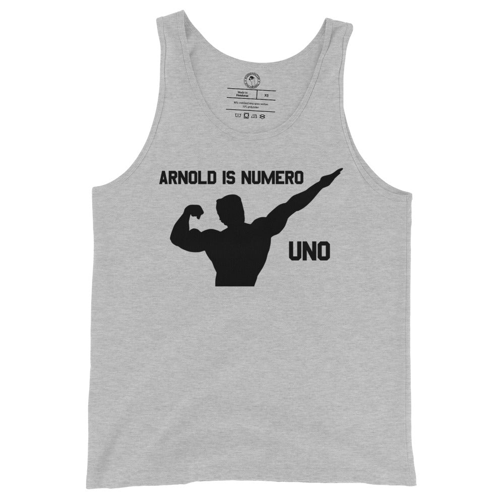 Arnold is Numero Uno Tank Top in Athletic Heather