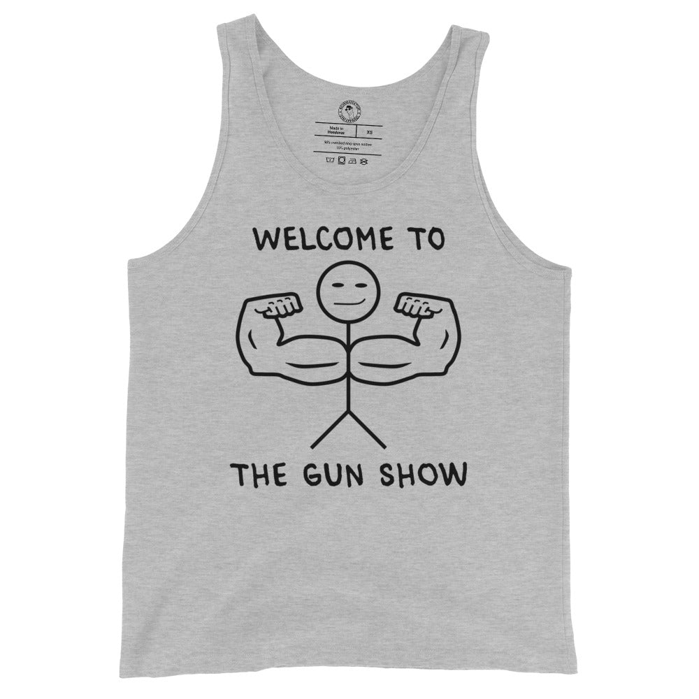 Welcome to the Gun Show Tank Top in Athletic Heather