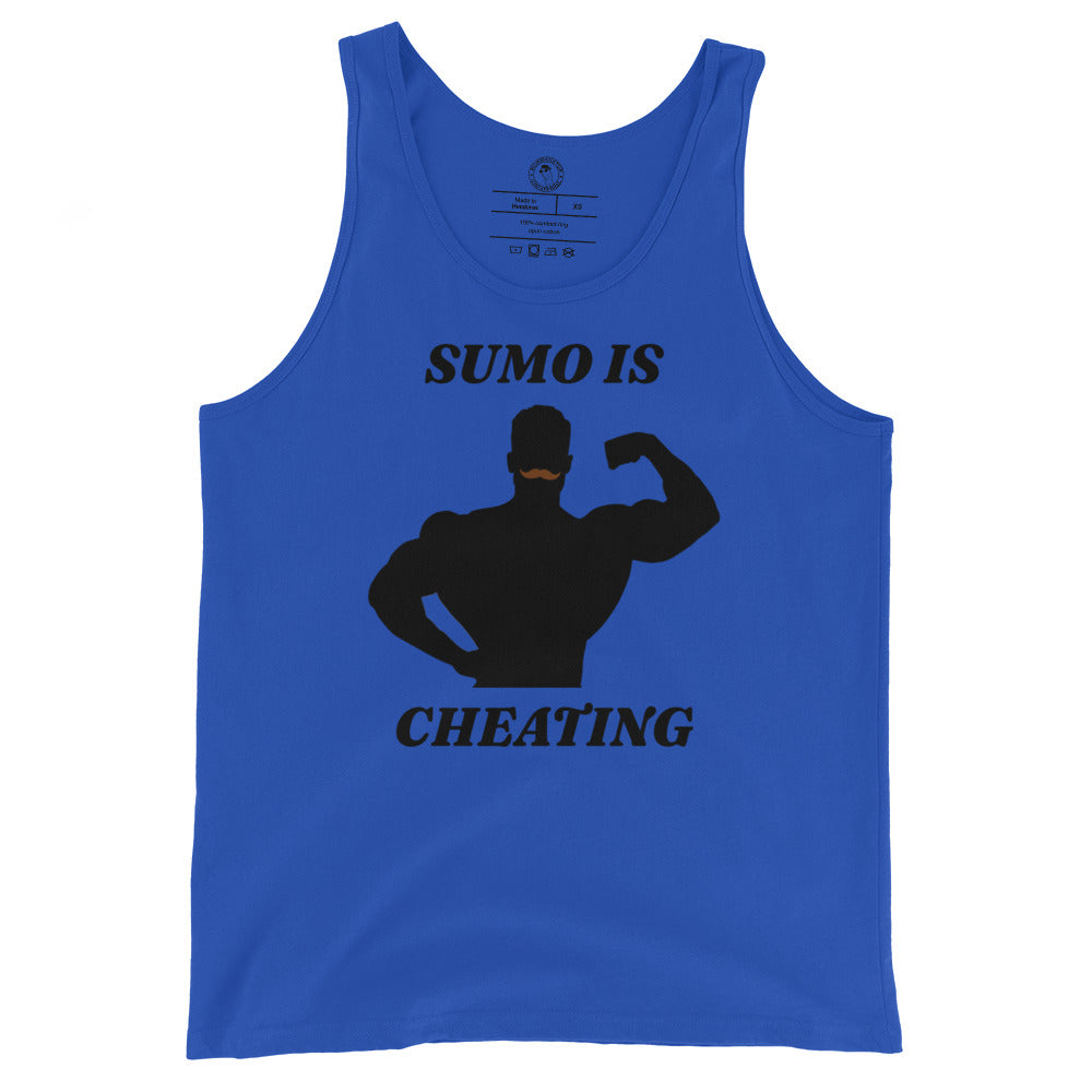 CBum Sumo is Cheating Tank Top in True Royal