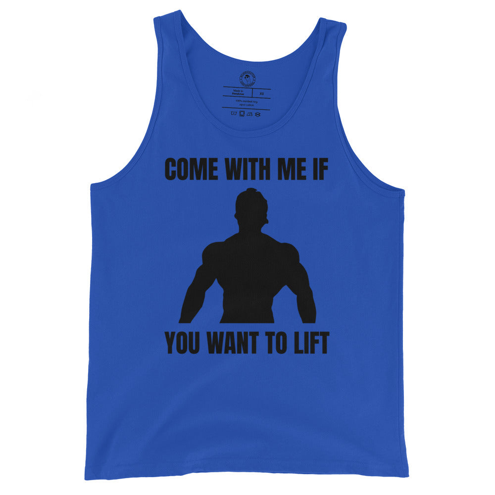 Come with Me if You Want to Lift Tank Top in True Royal