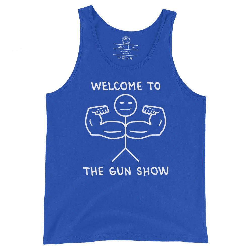 Welcome to the Gun Show Tank Top in True Royal