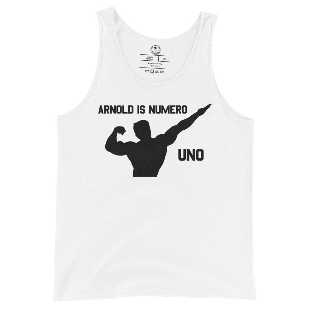 Arnold is Numero Uno Tank Top in White
