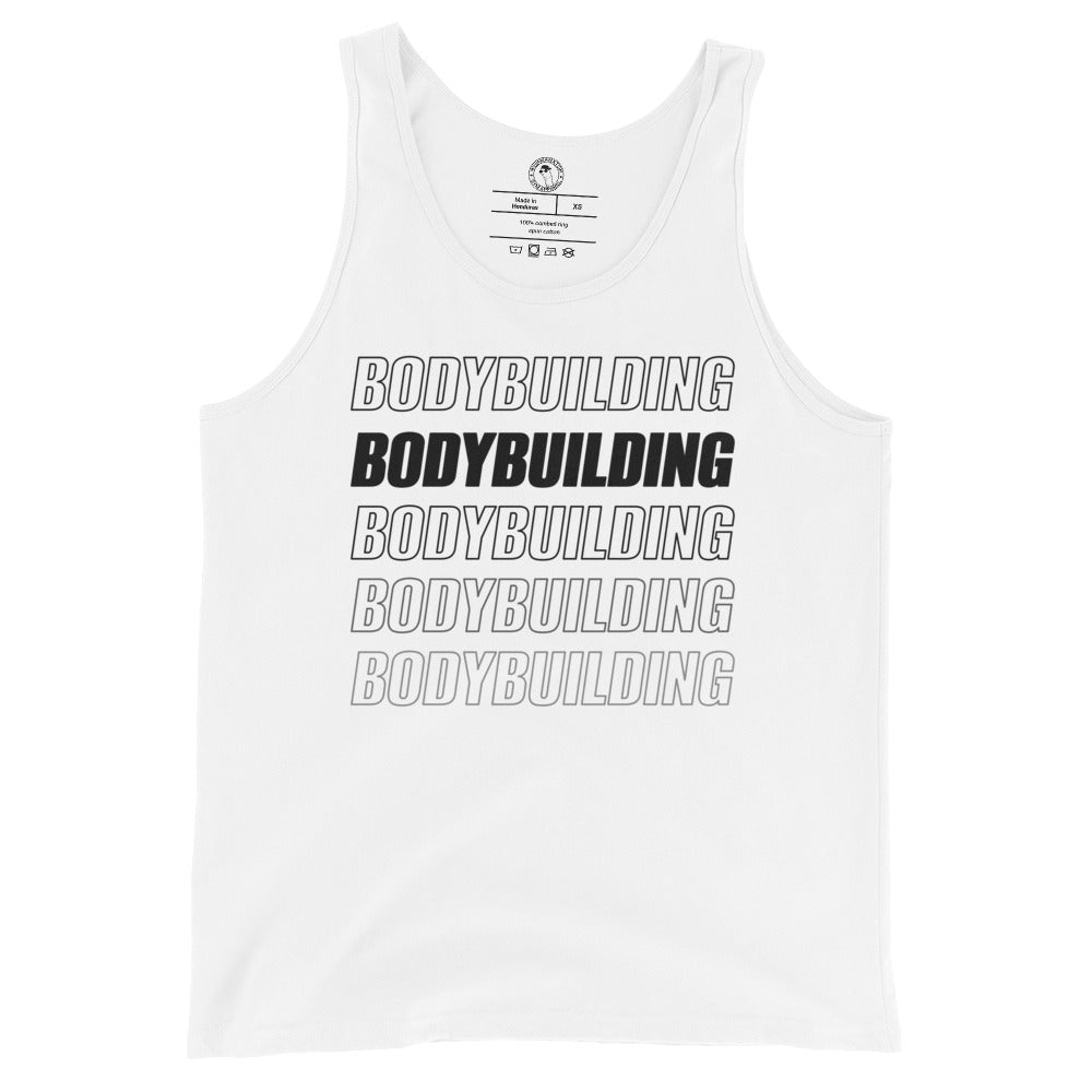 Men's Bodybuilding Tank Top in White